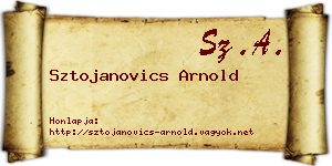 Sztojanovics Arnold névjegykártya